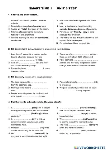 Smart Time 1 Unit 6