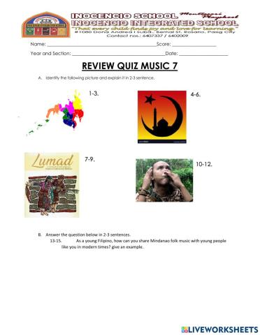 Q3-review quiz music 7