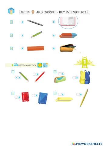 School Supples Listening