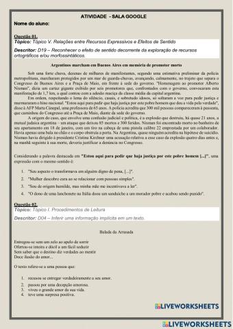 Interpretação de texto