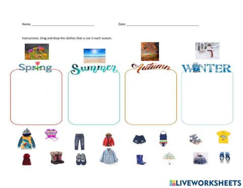 Clothe and Seasons of the Year