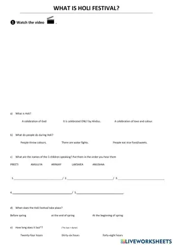 INDIA - Holi festival