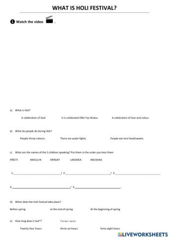 INDIA - Holi festival