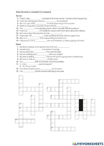 WW 3 Vocabulary Un 7-9