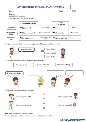 5° ano - INGLÊS - 14-04-21 -