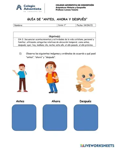 Antes, ahora y después