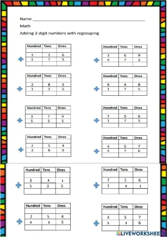 Adding 3-Digit Numbers