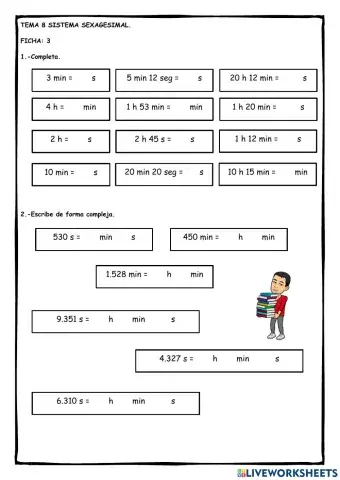 Ficha 3: Sistema Sexagesimal