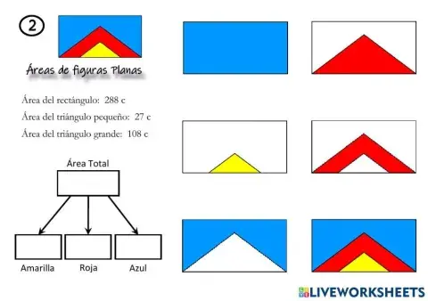 Áreas y porcentajes  (2)