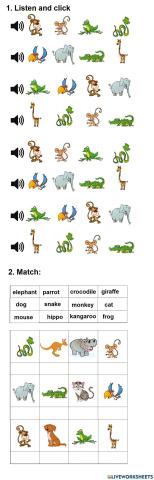 Tiger 1 - Unit 5 - Animals