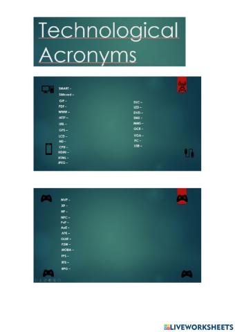 Technological Acronyms