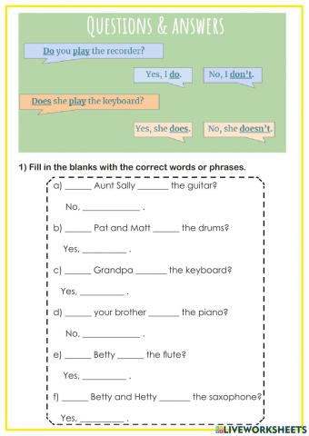 Interrogative Present Simple