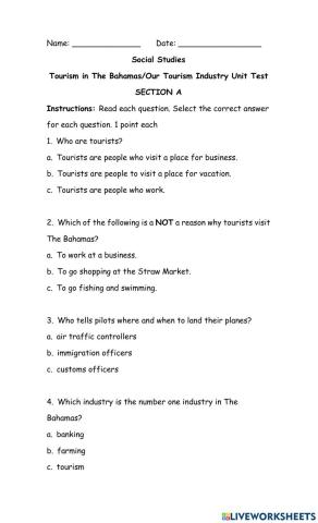 Our Tourism Industry