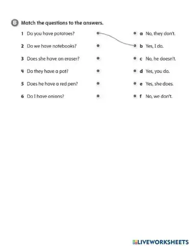 Have-has questions and answers