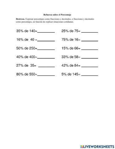 Porcentaje
