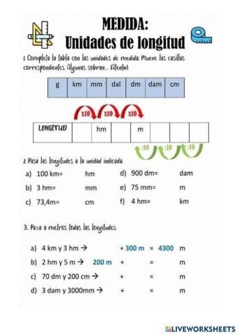 Medidas de lo longitud
