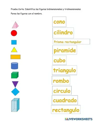 Figuras bidimensionales y tridimensionales