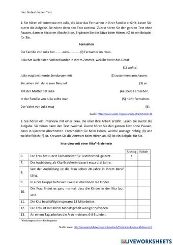 Középszintű érettségi Hören 2019. 10.