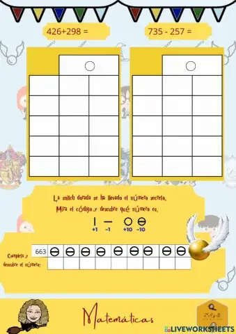 Suma y resta rejilla ABN con centenas (III)