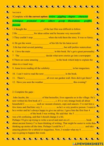 Test unit 8 wider world