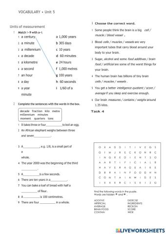Units of measurement