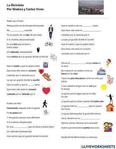 La Bicicleta - Shakira y Carlos Vives