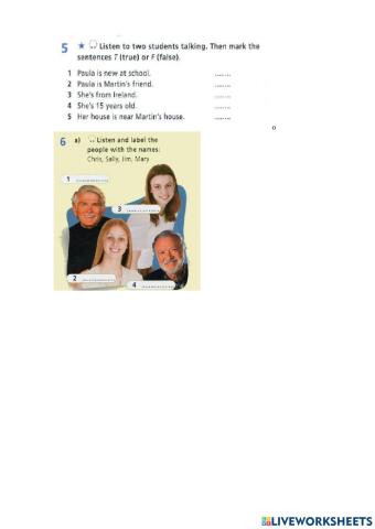 Welcome 3 Unit 2 Listening