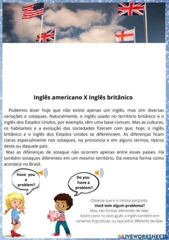 British English and American English
