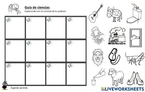 Guía de ciencias :Explorando mi sentido de la audición