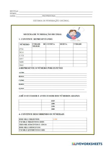 Sistema  de numeração decimal