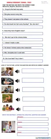 Test - simple present