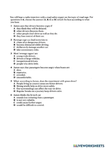 C1 Listening about travelling