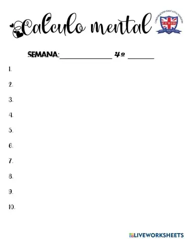 Cálculo mental