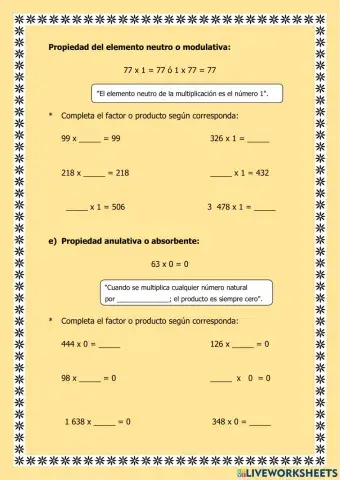 Propiedad multiplicacion