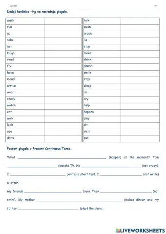 Present Continous Tense