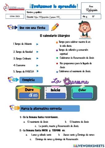 Evaluando lo aprendido