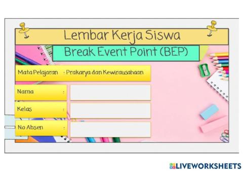 Break Event Point Materi Video