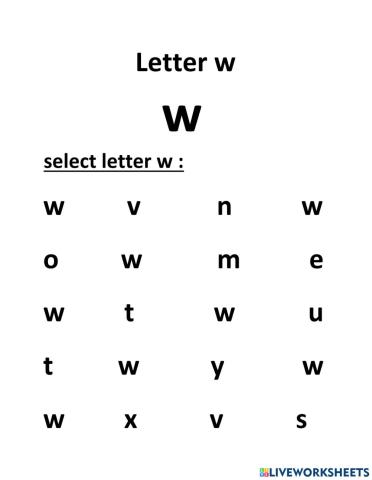 Lowercase letters