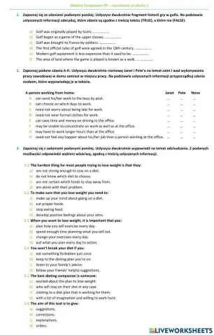 Matura Companion PP - rozumienie ze słuchu 5