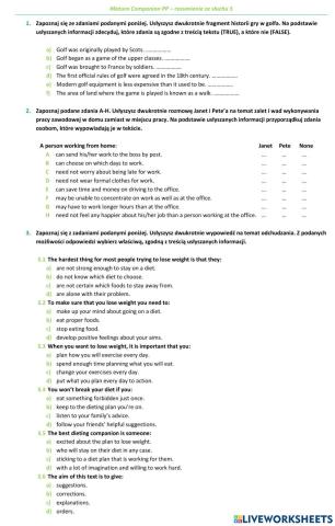 Matura Companion PP - rozumienie ze słuchu 5