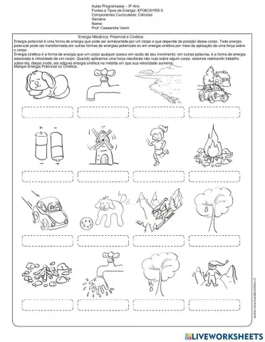 Fontes ou Tipos de Energia