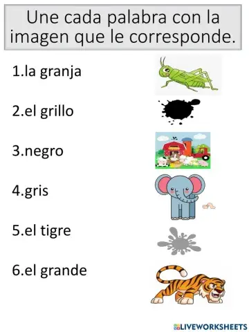 Vocabulario con el sonido gr
