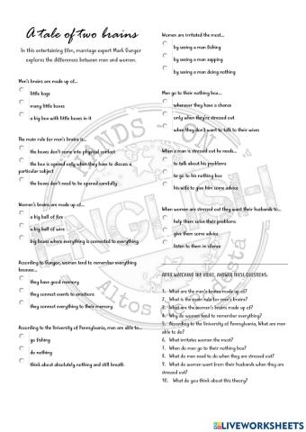 A tale of two brains