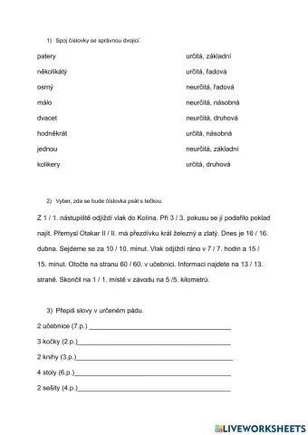 Skloňování číslovek