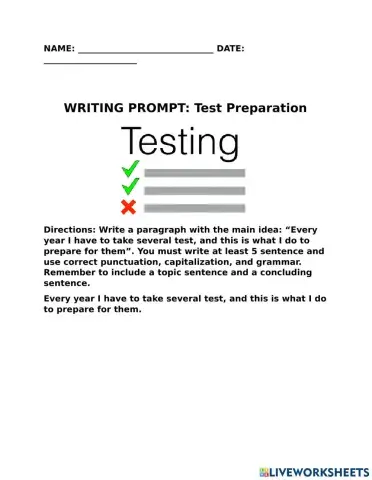 Test Preparation