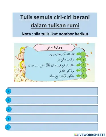 Akhlak  tahun 3 berani