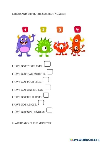 Body parts - Monsters