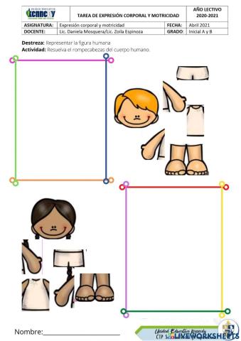 Rompecabezas del cuerpo humano