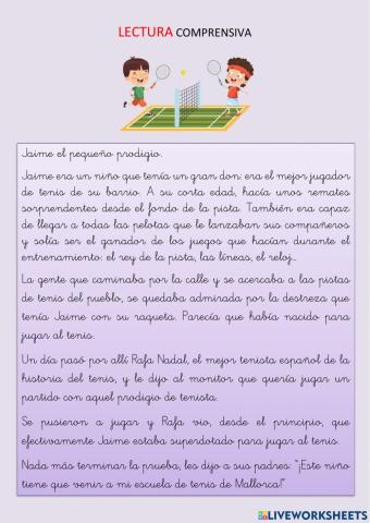 Jaime un niño prodigio