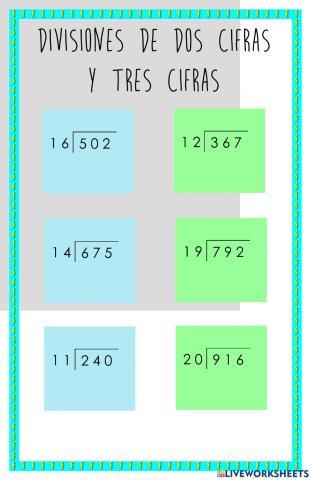 Divisiones 2 cifras
